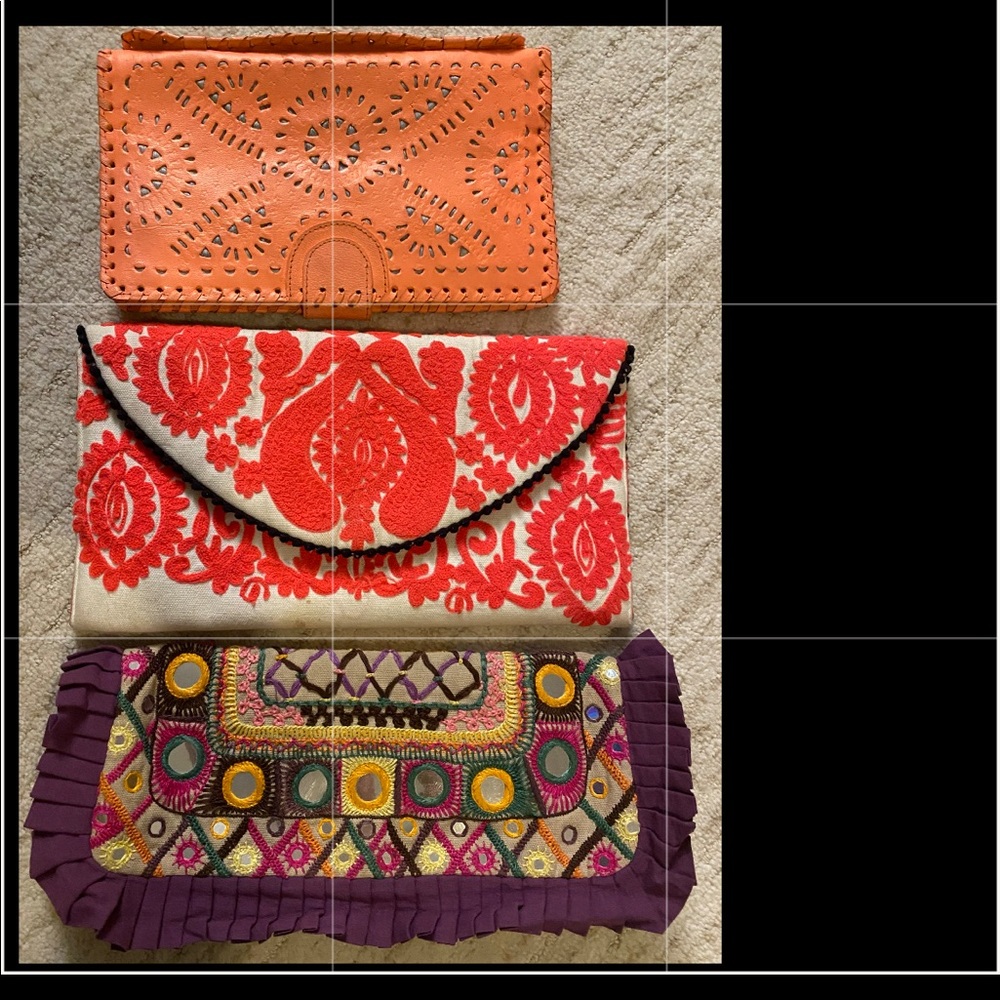 Three pretty summer pouches!